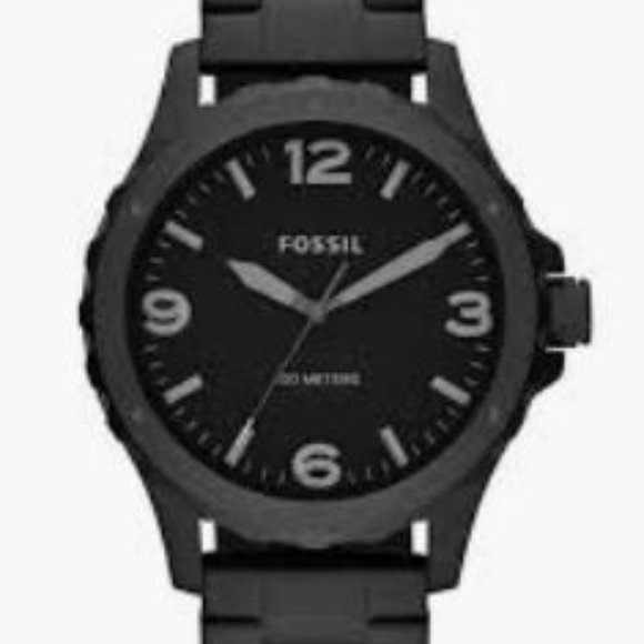 Fossil Nate Model Men's Steel Diver's Watch Black - Picture 2 of 8